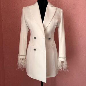 White blazer dress